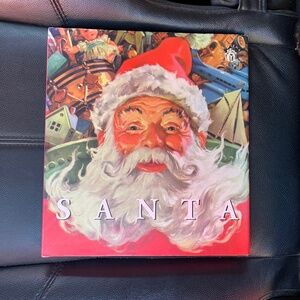 Santa Claus Art Print - Red and White